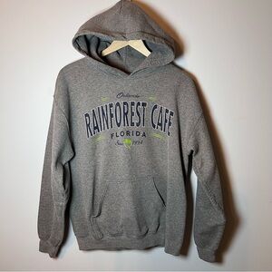 Rainforest Cafe Orlando Florida Hoodie Adult M Gray Sweatshirt - Travel Vacation